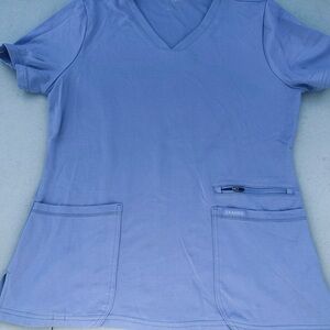 Jaanuu Women's Blue V-Neck Top